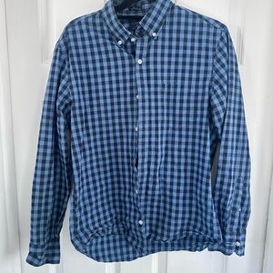 J. Crew Men's Navy Plaid Shirt